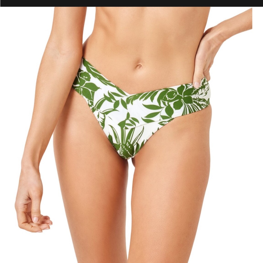 Lspace Harley top Quinn for sale bottom classic Green Floral Women's Swim Bottom